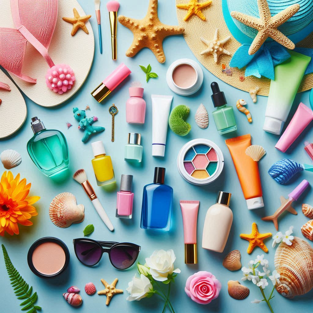 beach vacation beauty products