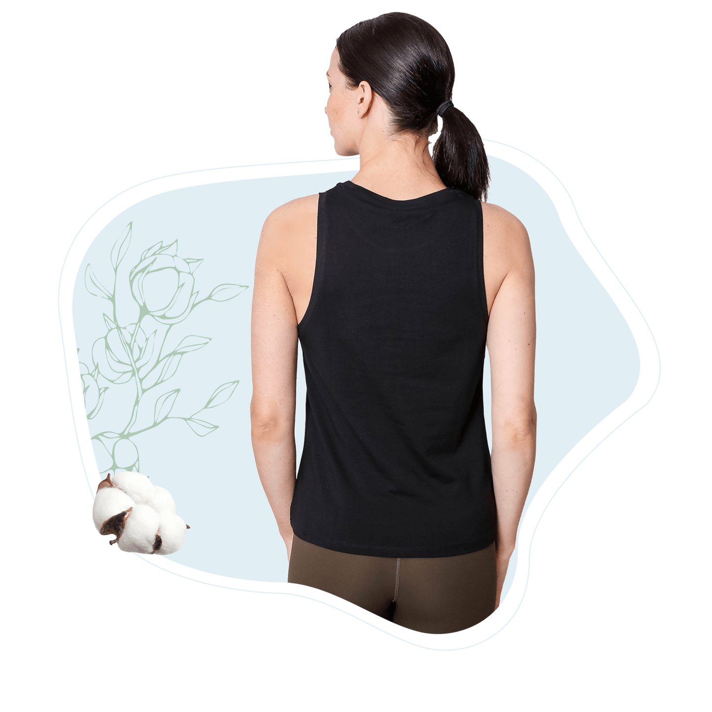 black cotton tank tops