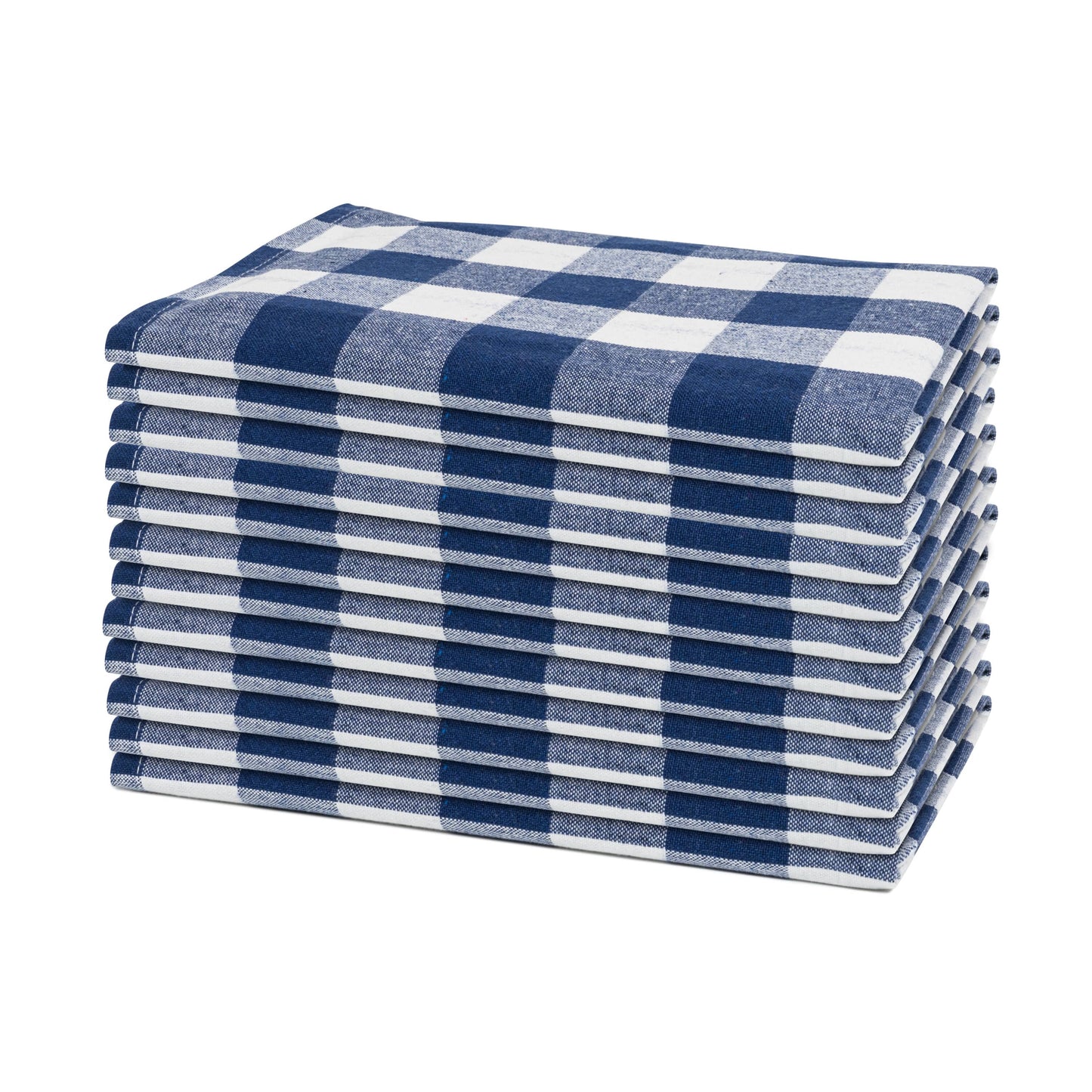 blue striped cotton napkins