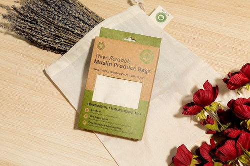 organic muslin produce bags gift