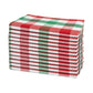 striped red green cloth dinner napkins