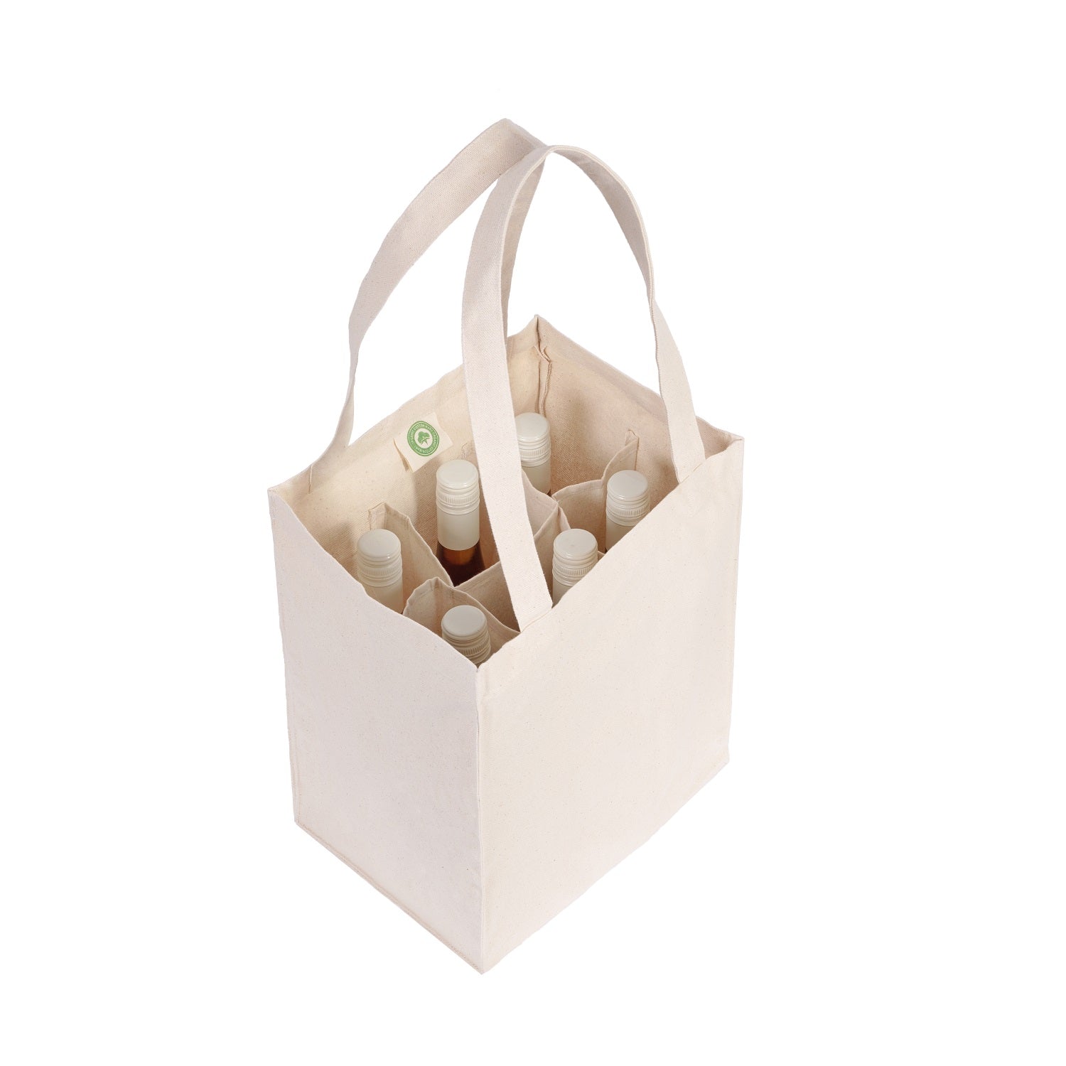 cotton white wine bag