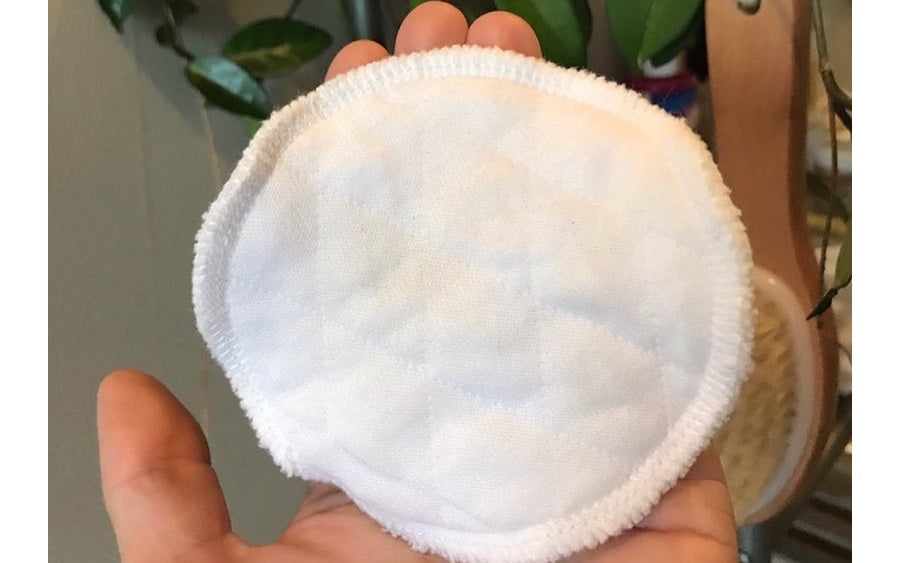 Sustainable 100% Organic Natural Cotton Fiber Cosmetic Pads