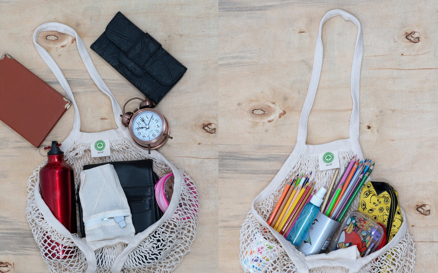 cotton mesh tote bags