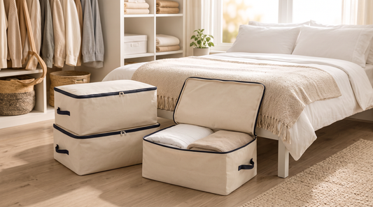 underbed storage in small apartment