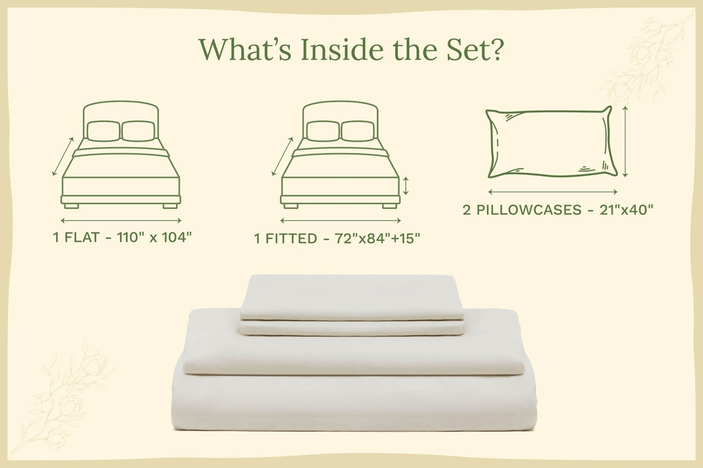 Organic Sateen Bed Sheets Set