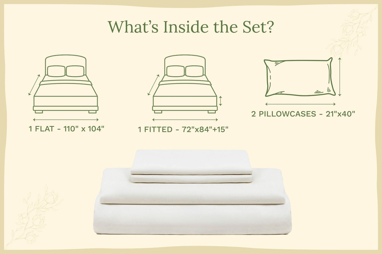 Organic Sateen Bed Sheets Set