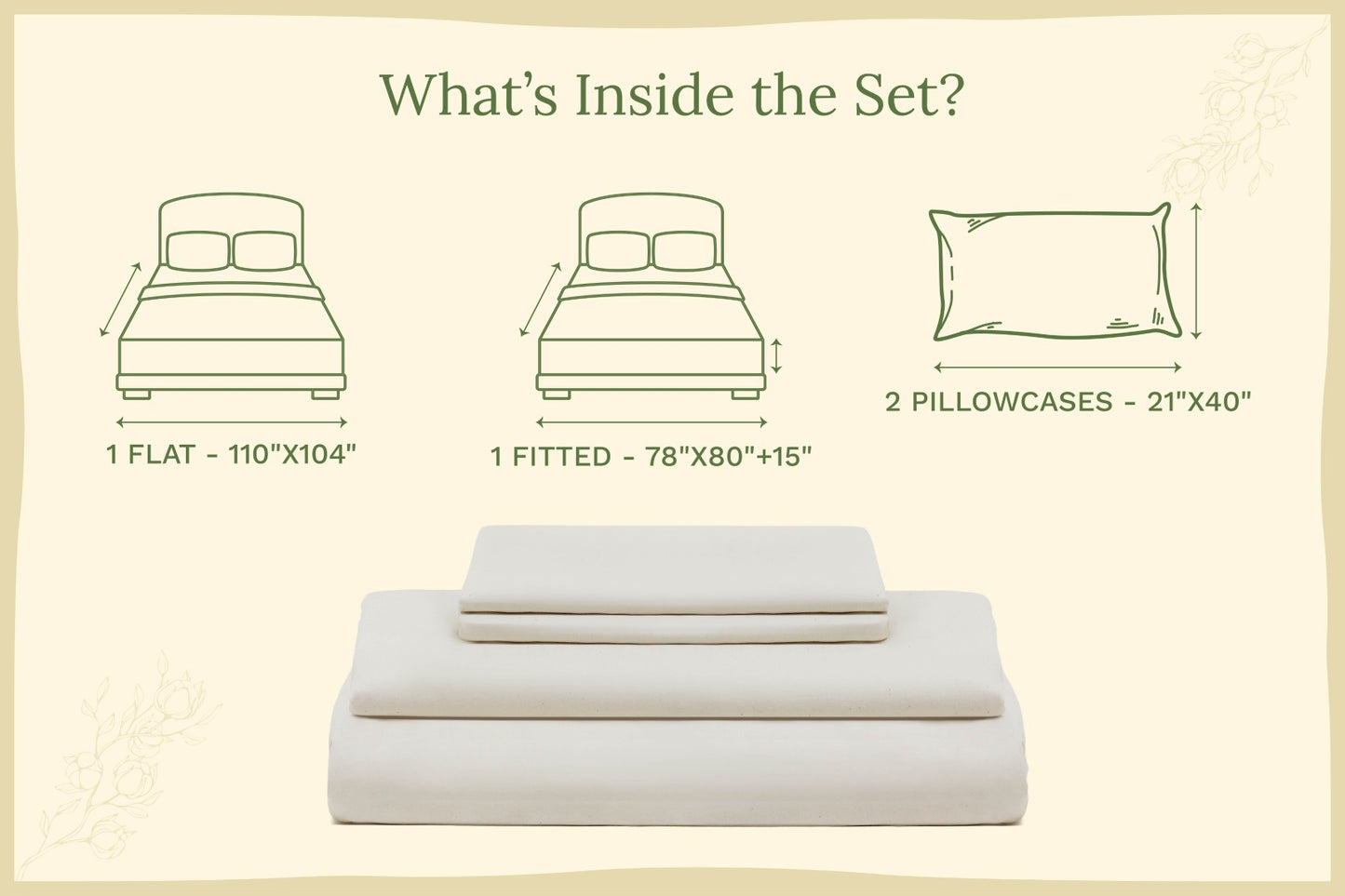 Organic Sateen Bed Sheets Set