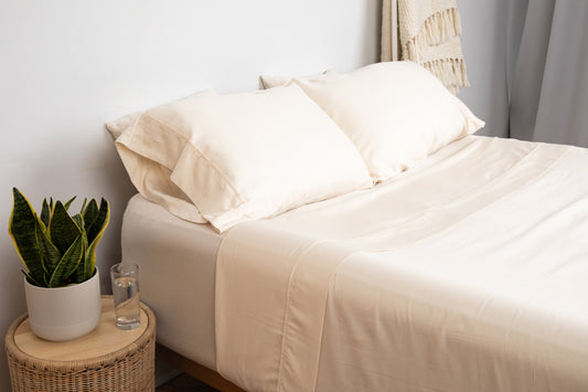 Organic Sateen Bed Sheets Set