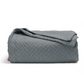 herringbone gray cotton bed blanket 