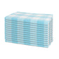 aqua teal cotton striped cloth napkins