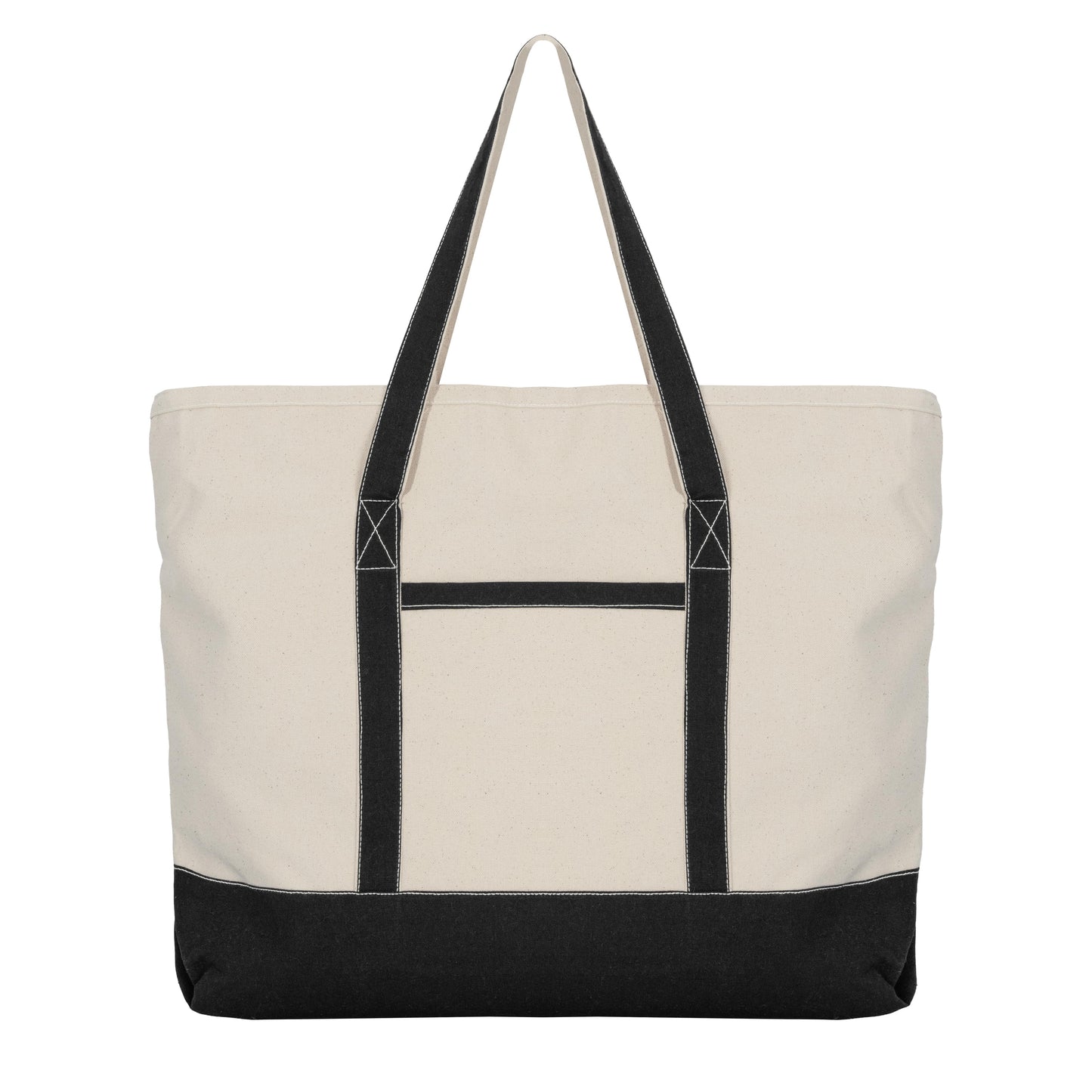 Extra Large Canvas Tote Bag with Handle and Zipper Top
