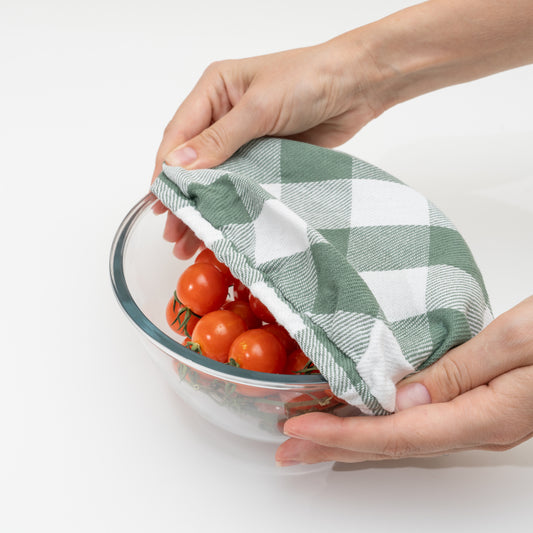 organic cotton elastic bowl cover