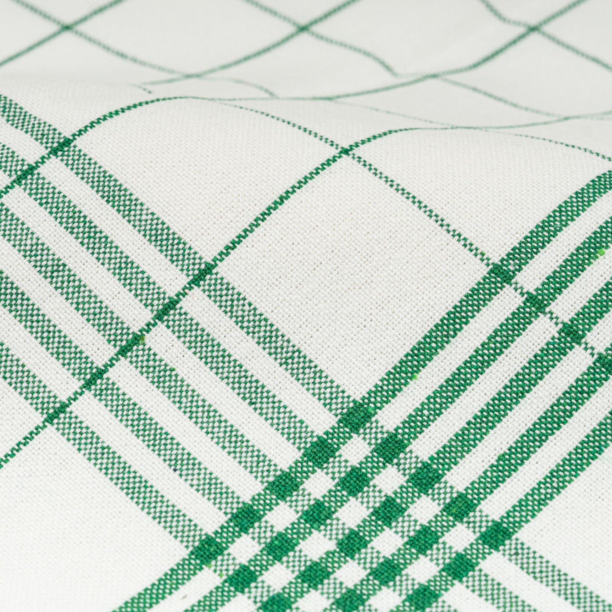 green weave tea towel for kitchen