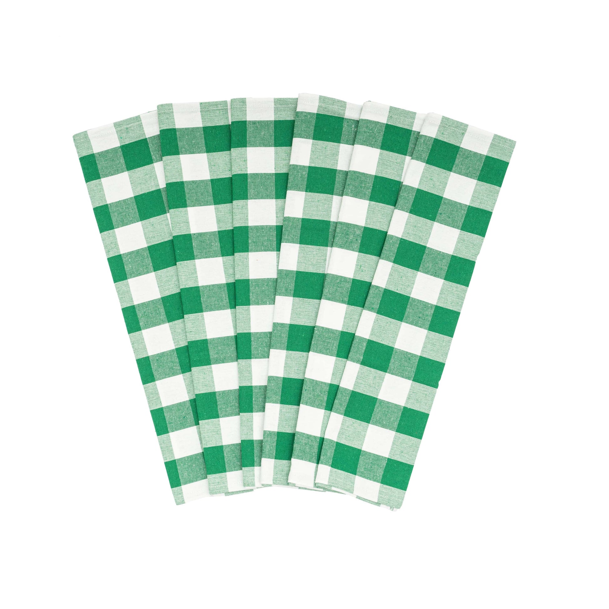 green kitchen towel with hanging loop
