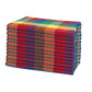 multicolor striped cotton napkins plaid