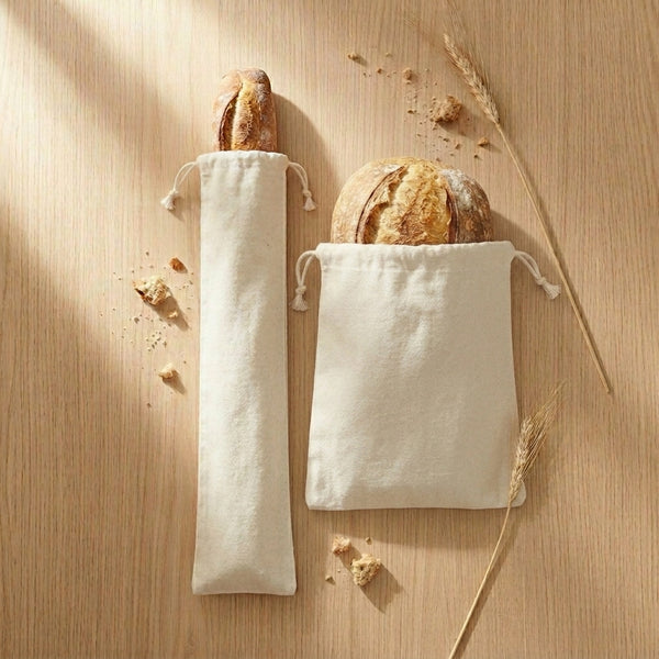 Reusable Linen Bread Bags - Cloth Bread Bags for Homemade Bread
