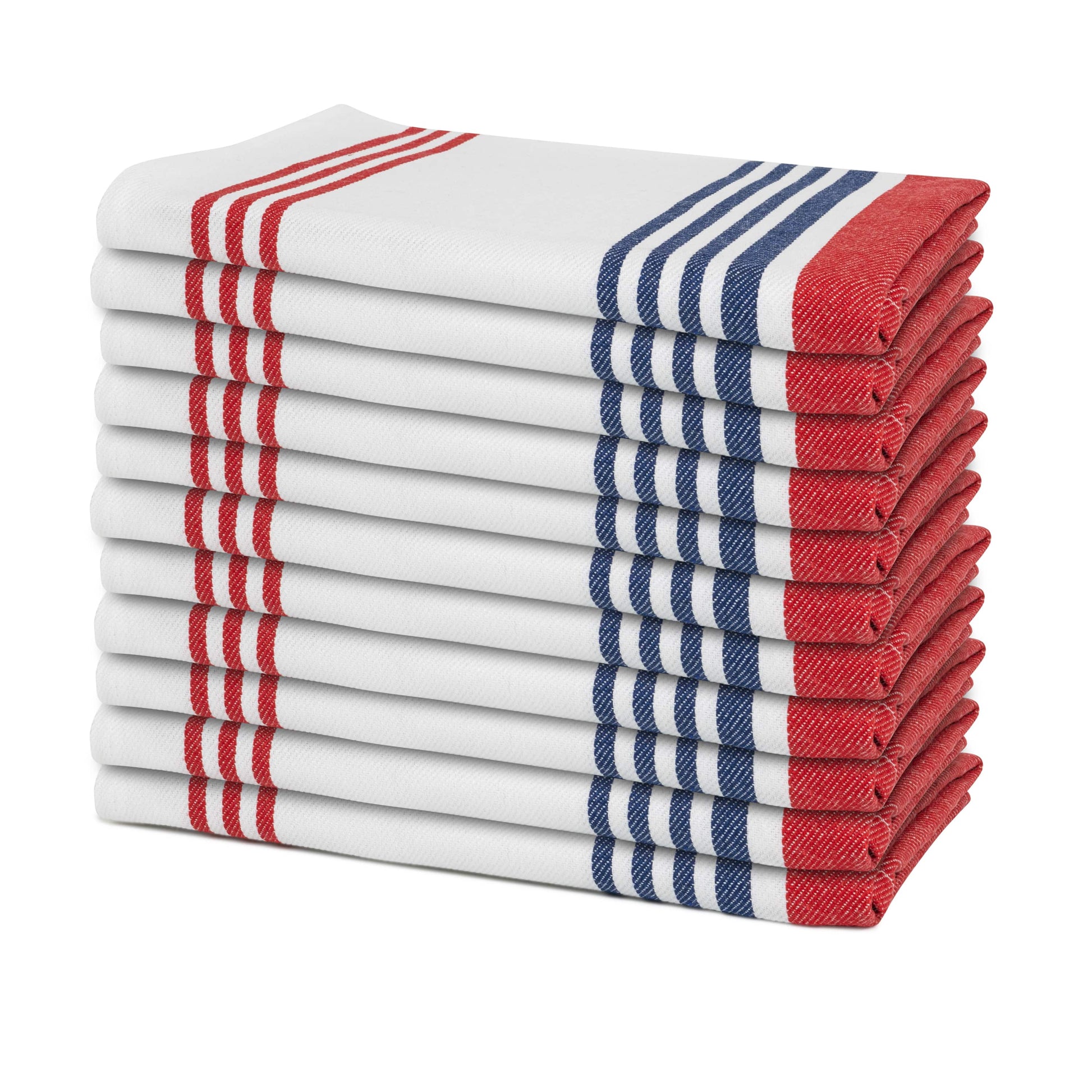 Christmas striped cloth napkins for dinner