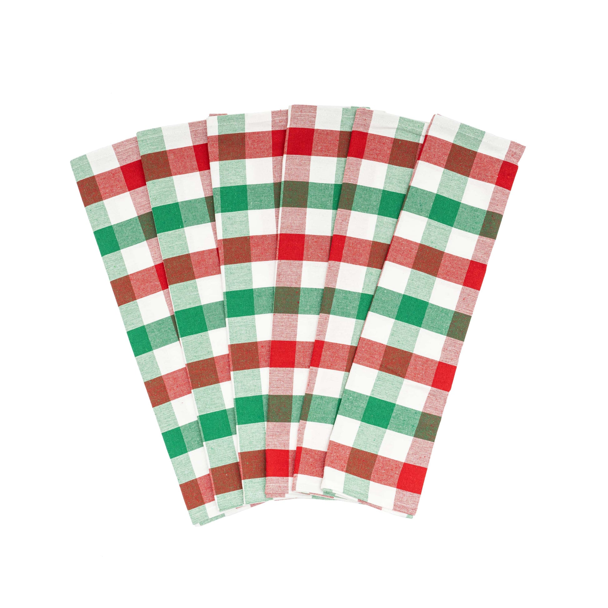 multicolor plaid organic kitchen towel