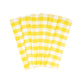 yellow plaid organic cotton towels