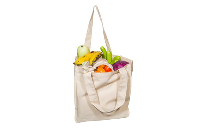 reusable canvas grocery bag