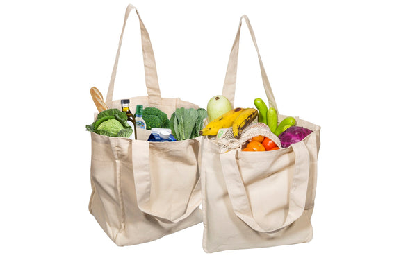 Canvas on sale grocery bags