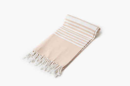 beige turkish beach towels