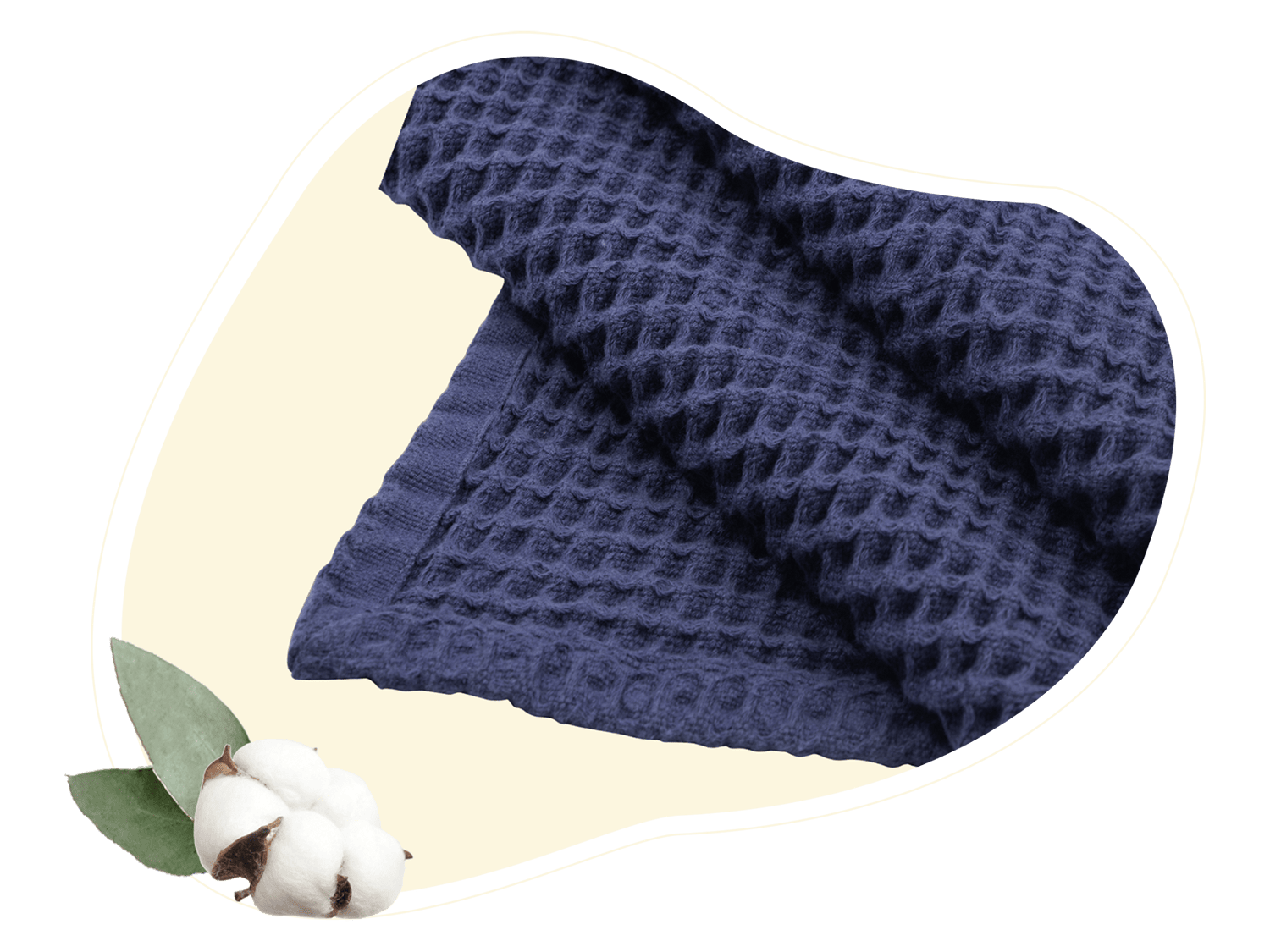 Navy blue waffle throw 2025