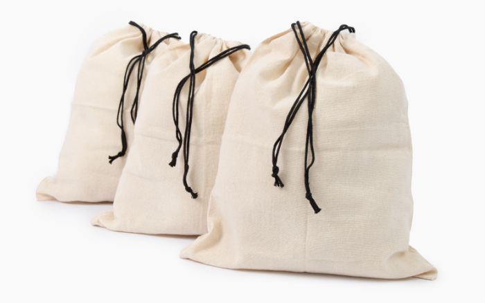 Cotton top shoe bags