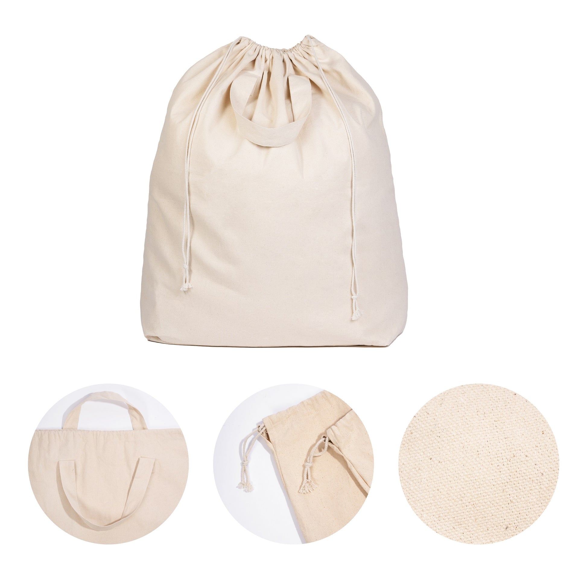 Small Drawstring Bag, 100% Cotton, Quick Turnaround Time