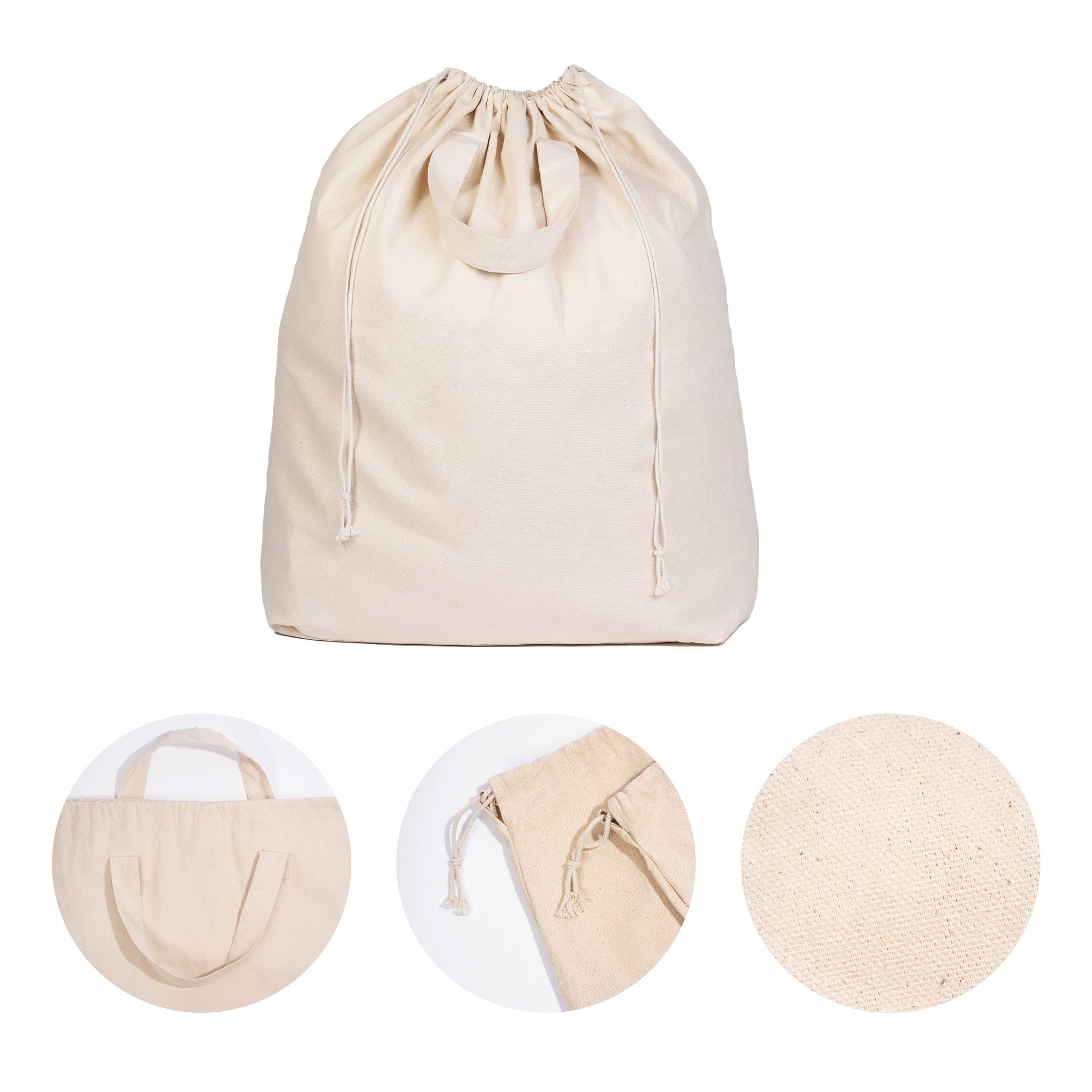 Buy Cotton Canvas Laundry Bag with Handles