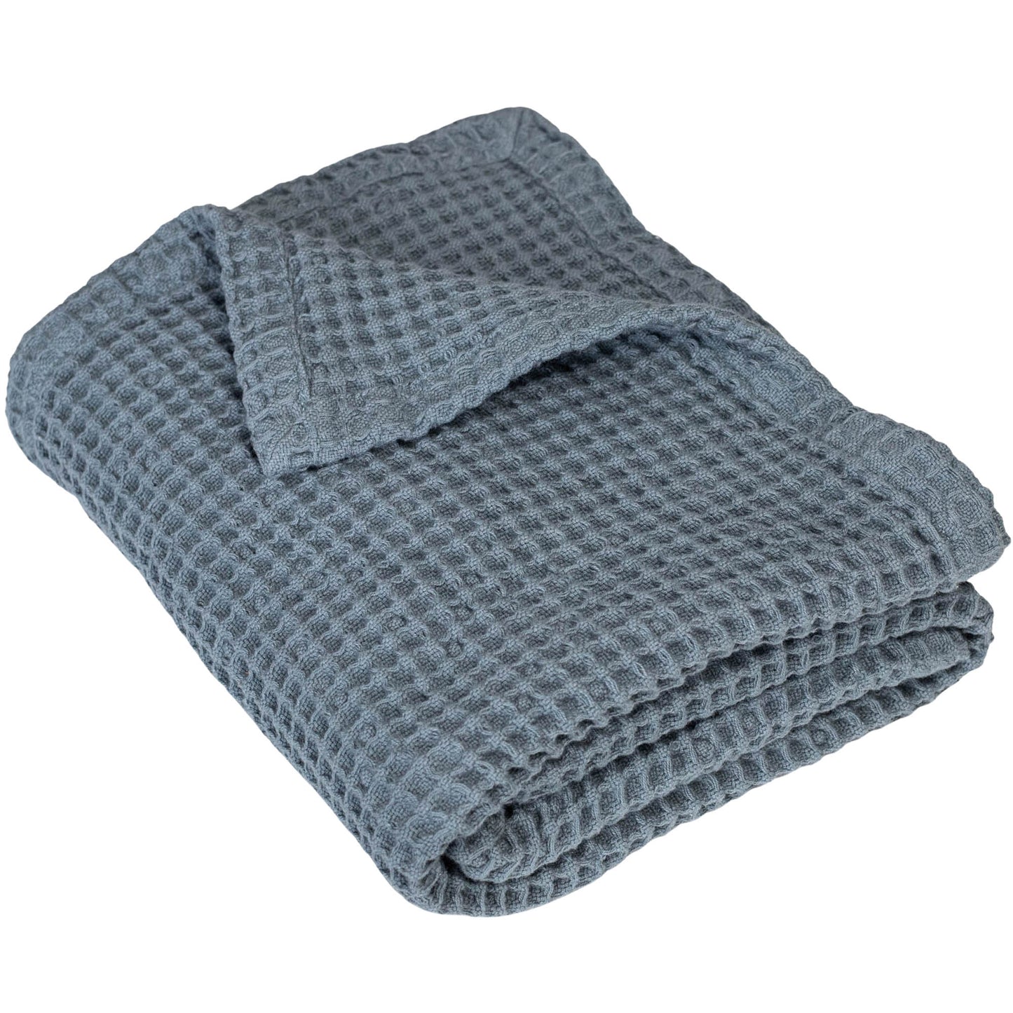 waffle baby blanket gray
