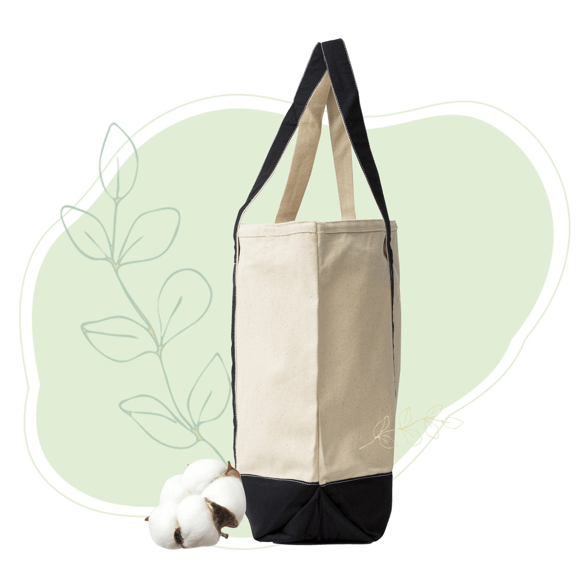 Extra Large Tote Bag Canvas Shopping Tote With Inner Zipper 