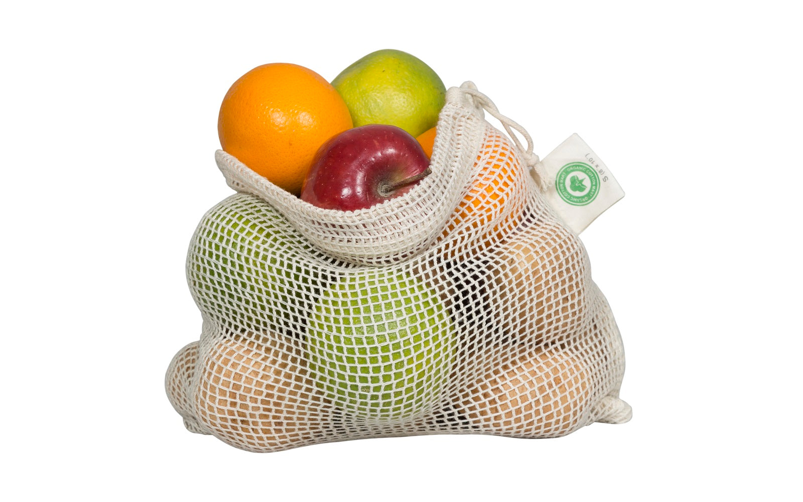 washable cotton mesh produce bags