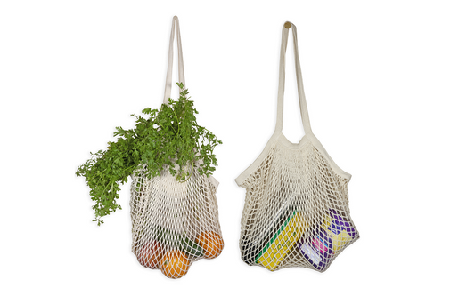 cotton mesh tote