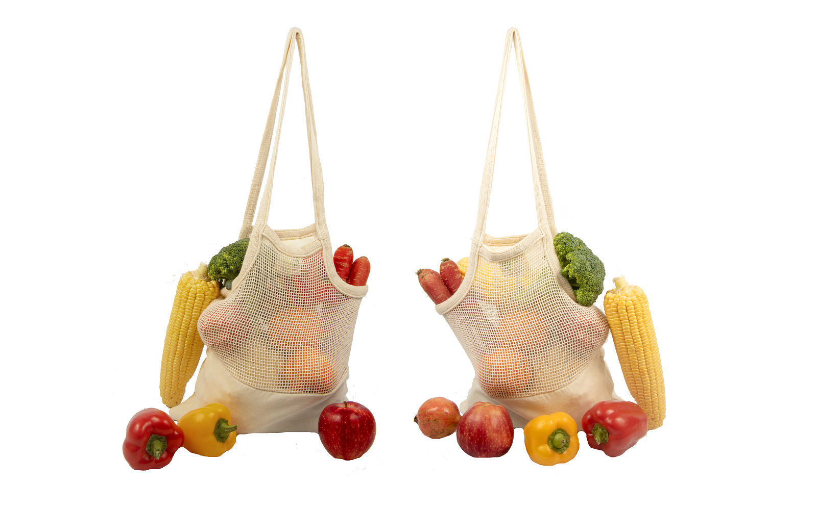 Organic Cotton Mesh & Fabric Tote Bag for Sale